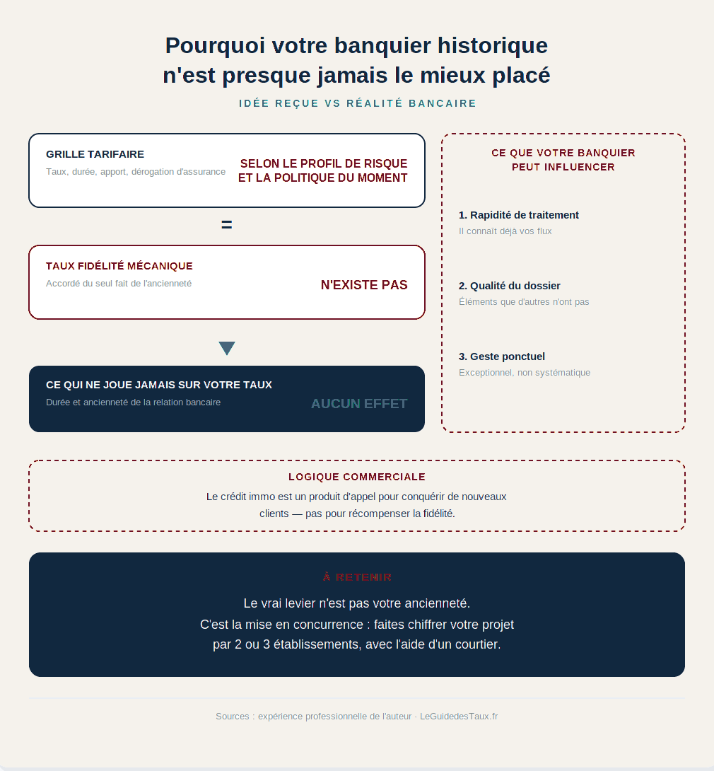 Pourquoi votre banquier historique n'est presque jamais le mieux placé